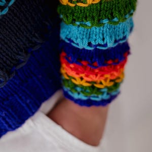 Handmade rainbow sweater