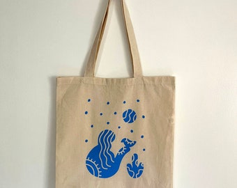 Listen to the Birds Screen-printed Tote Bag