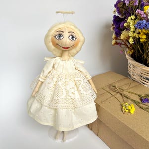 Custom Handmade Angel Art Doll: Memorial Gift Decor