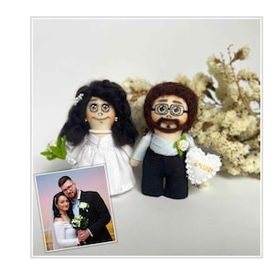 Custom Wedding Couple Dolls: Personalized Bridal Shower Gift