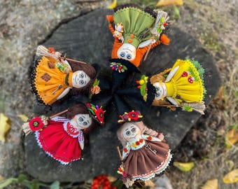 Custom Handmade Witch Doll with Broom: Halloween Fall Decor