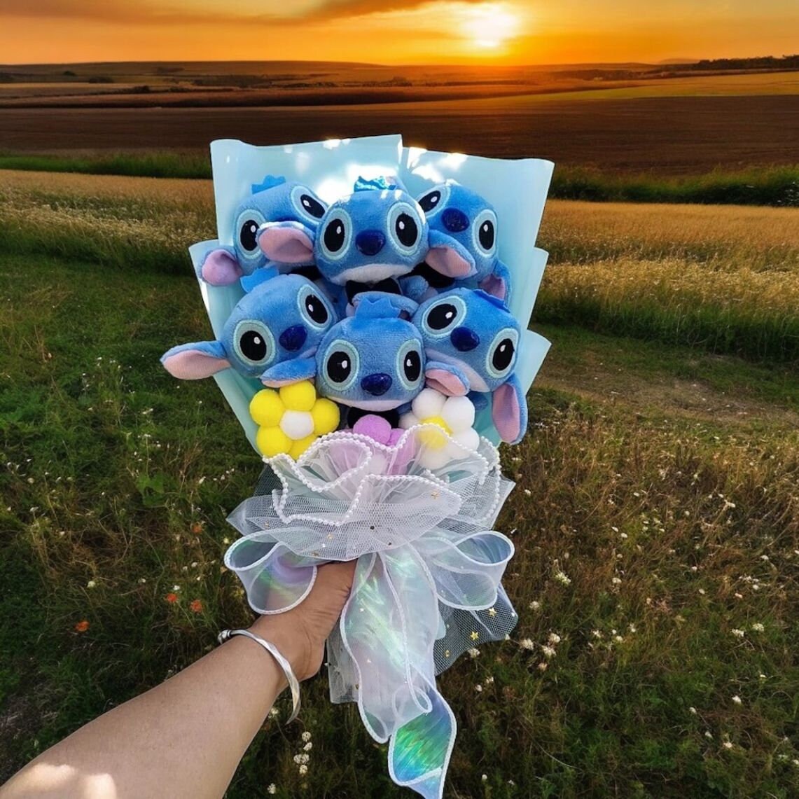 Lilo Stitch Plush Bouquet, Stuffed Animals Bouquet, Artificial Flowers