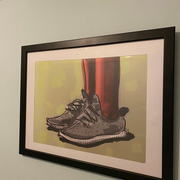 Adidas Yeezy’s. Wall Art Print