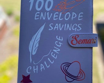 Budget binder bling / cash envelopes 100 envelope savings challenge personalized