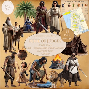 Book of Judges Printable | Bible Study & Learning Resource | Old Testament History | Judges of Israel | Christian Study Guide | Digital Gift