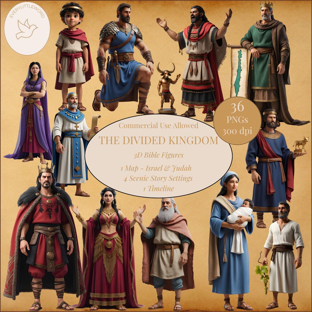 Israeli Characters The Divided Kingdom of Israel and Judah: Old Testament Bible Characters ...