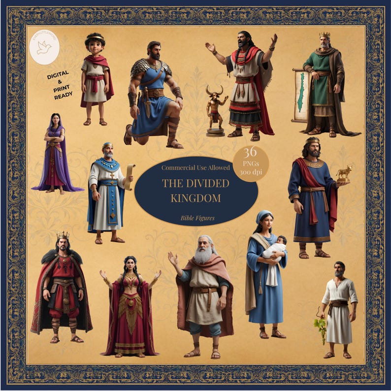 The Divided Kingdom of Israel and Judah: Old Testament Bible Characters ...