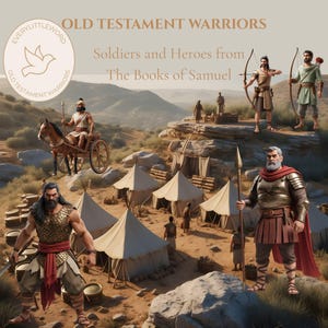 Alttestamentliche Krieger Clipart Bundle, Soldaten und Helden aus den BüchernSammel, Bibelfiguren, Biblische Geschichten, Kampfszenen