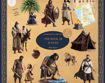 Book of Judges Printable | Bible Study & Learning Resource | Old Testament History | Judges of Israel | Christian Study Guide | Digital Gift
