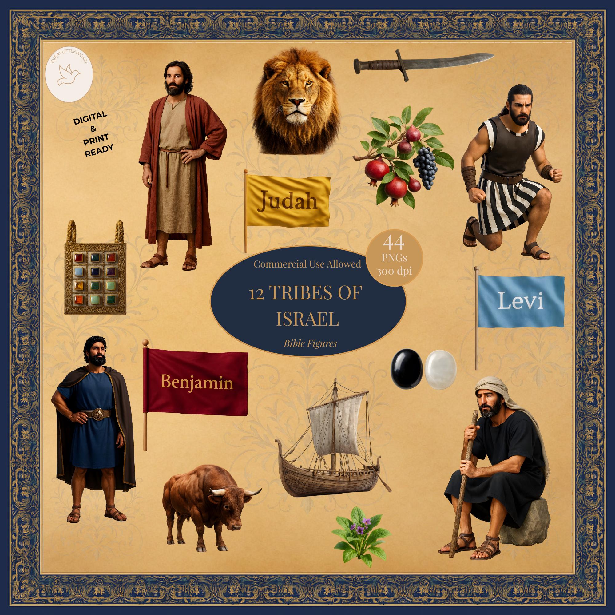12 Tribes of Israel Poster - Etsy
