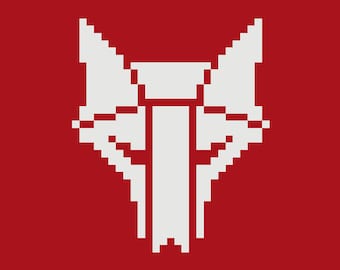 Crochet Red Rising Howler Logo Graph Pattern