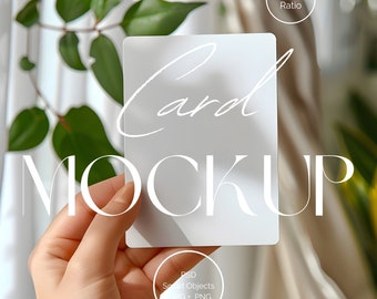5x7 Card Mockup | Mockup with hands | Card mockup with hands | Wedding stationery mockup | Greeting card mockup | Flash Card mockup | POV006