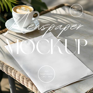 新聞表紙モックアップ | カフェテーブルモックアップ | 新聞モックアップ | ニュースモックアップ | ウェディング新聞モックアップ | 空白新聞モックアップ | NE-CA-002