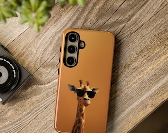 Cool Giraffe telefoonhoesje - grappige cover voor iPhone, Google Pixel en Samsung - verkrijgbaar met een glanzende of matte afwerking