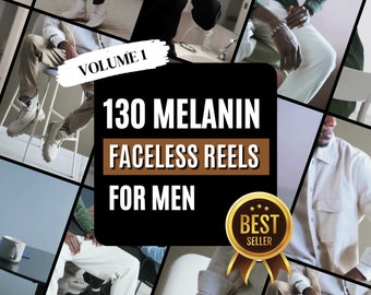 Melanin Men Ästhetik Rollen | Faceless Branding Videos für Männer | IG Reels DFY | Faceless Man Instagram Ästhetik | Black Man Walzen DFY