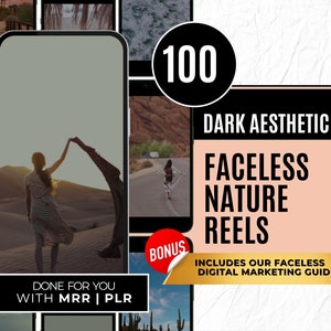 Faceless Nature Reels With Master Resell Rights,MRR & Private Label Rights PLR,DFY Resell Instagram Templates TikTok Digital Marketer