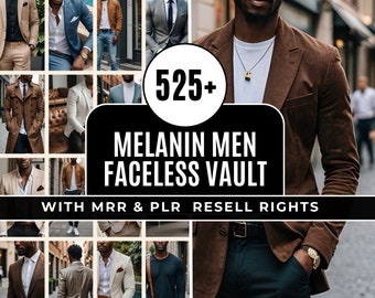 525+ Melanin Men Faceless Video Reels und Fotos mit Master Resell Rechte MRR & Privatmarken Rechte PLR | Fertig für Sie Melanin Männer Inhalt