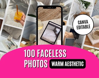 Gesichtsloses digitales Marketing | Warm Aesthetic Reel Covers,IG Stories | Faceless Walzen | MMR | Social-Media-Inhaltspakete | gesichtslosen Instagram