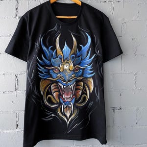 Dragon Print Tee, Mythical Creature Shirt, Graphic Tee, Dragon Lover Gift, Fantasy Tee, Unique T-shirt