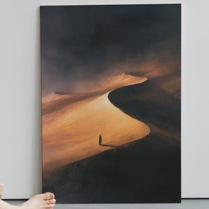 Dune 2 Movie Canvas Art, Home Decor – Arrakis Desert Planet Storm, Sand Dunes Print, Gift for Sci-Fi or Frank Herbert&#39;s Dune Series Fan
