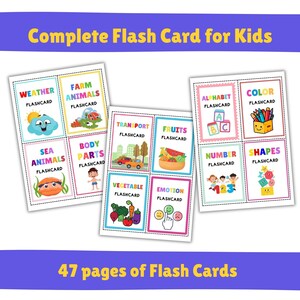 Cartes flash imprimables, animaux, fruits, couleur, alphabet, émotions, météo, animaux, lettres, chiffres, parties du corps, cartes préscolaires,