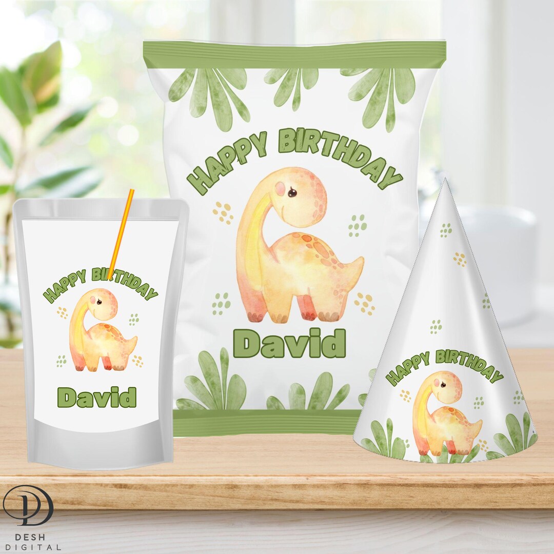 Dinosaur Party Decor, Dinosaur Party Kit, Dinosaur Chip Bag, Dinosaur — free download