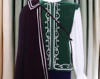 Elizabethan Aristokrat Kostüm, Heinrich VIII. Edelmann Kostüm, Tudor Krieger Kostüm, Königliche Mittelalterliche Kleidung, Mittelalterliche Renaissance Kleidung