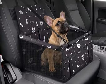 Assento de carro para cães de pequeno porte - Assento elevatório portátil para animais de estimação, dobrável e à prova d'água.