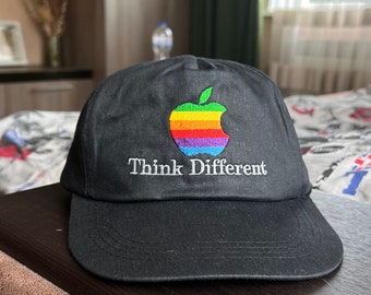 Vintage Apple Tee Shirt Jersey Think Different Rare Over