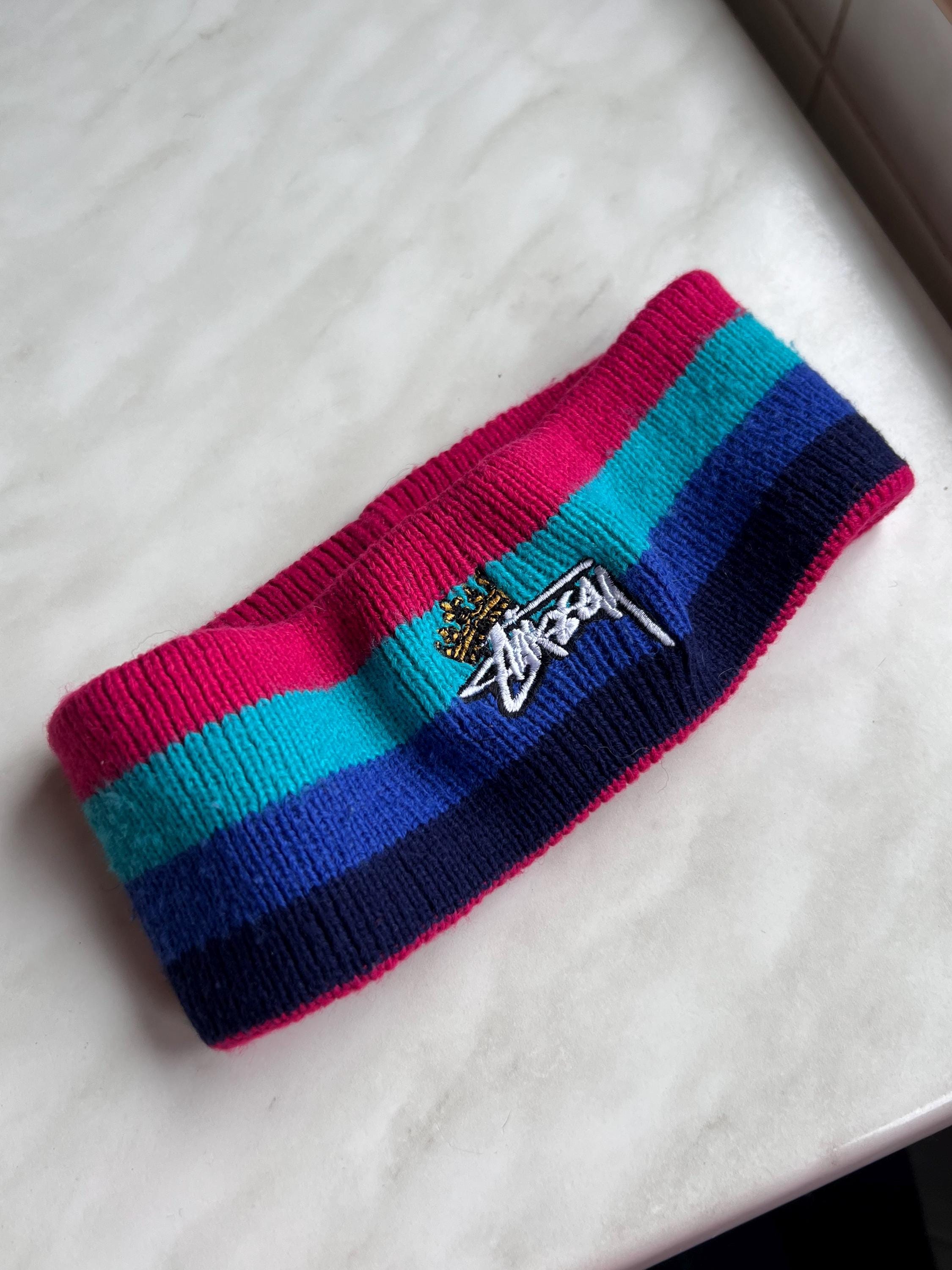 Vintage Stussy 90s Rainbow Headband Hat Crown Stussy Hats Vintage Stussy 90s Rainbow Headband Hat Crown Stussy Hats