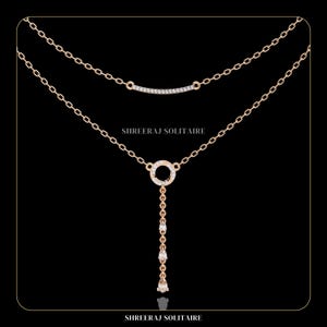 Diamond Pendant With Free Chain Special | Lab Grown Diamond Necklace | Layered Necklace | Layering Necklace | Gold Necklace Pendant For Her