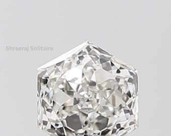 Hexagon Lab Grown Diamond, 1.00 Ct E/F VS1 Loose Stone