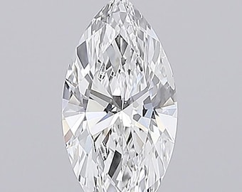 1.01 Karat Marquise Labradorit Diamant | IGI-zertifiziert | D Farbe | VVS2 Klarheit