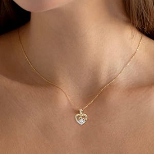 Eternal Love Heart Pendant | A Symbol of Everlasting Affection & the Perfect Anniversary Gift for Her | 0.25 Ct Lab-Grown Diamond Pendant |