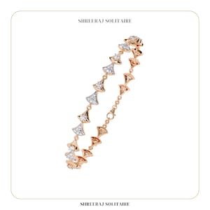 1.30 Ct Diamond Bracelet | Chain Bracelet | Bracelet For Her | Bracelet For Friend | 14k Gold Bracelet | Gift For Her | Lab Grown Diamond |