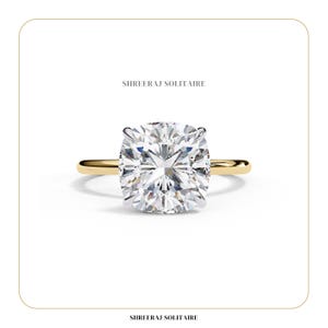2.50 Ct Cushion Cut Ring | IGI Certified Lab Grown Diamond Ring | Cushion Cut Solitaire Engagement Ring in 14K Solid Gold | Bridal Jewelry