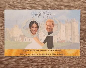 Matchard - Pesonalised scratch cards for Weddings