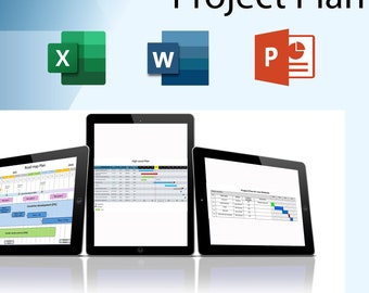 Professional Project Plan Template (Powerpoint, Word, Excel)