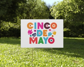 Cinco de Mayo Plastic Yard Sign