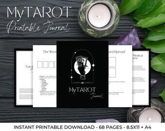 MyTarot tarot journal witchy planner printable download