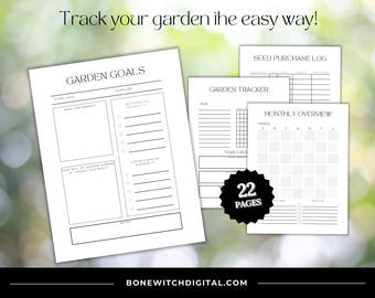 MyGARDEN garden planner, seed log, garden journal, witchy garden planner