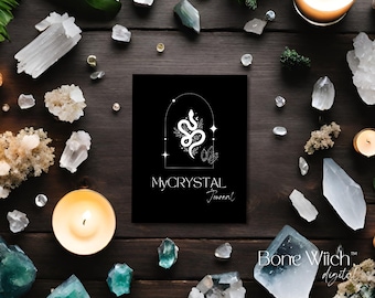 MyCrystal Digital Planner / Digital Printable / INSTANT DOWNLOAD / Digital Crystal Planner /  Spiritual Journal Planner / Witchy Planner