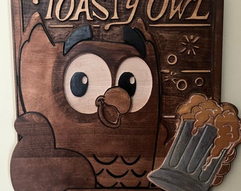 Wooden Company Sign - Customized Office Decor