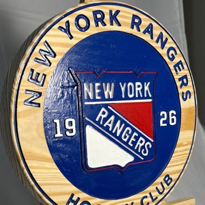 New York Rangers Wooden Sign - Customized Home Decor