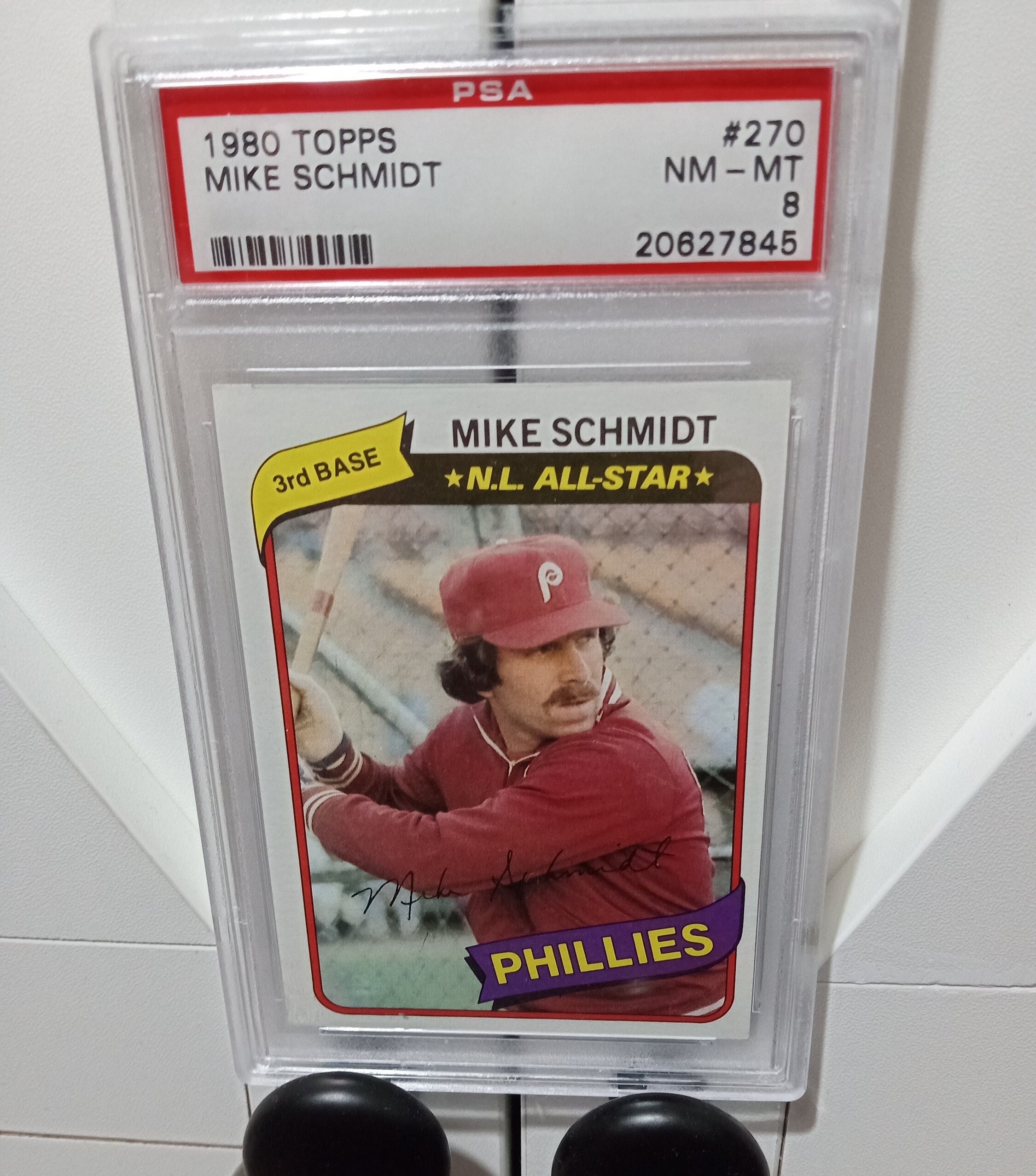 1980 Topps Mike Schmidt.  PSA 8