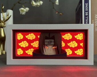 Naruto Shippuden Itachi Uchiha 3DBox Light - Anime Night Light Gift Decor