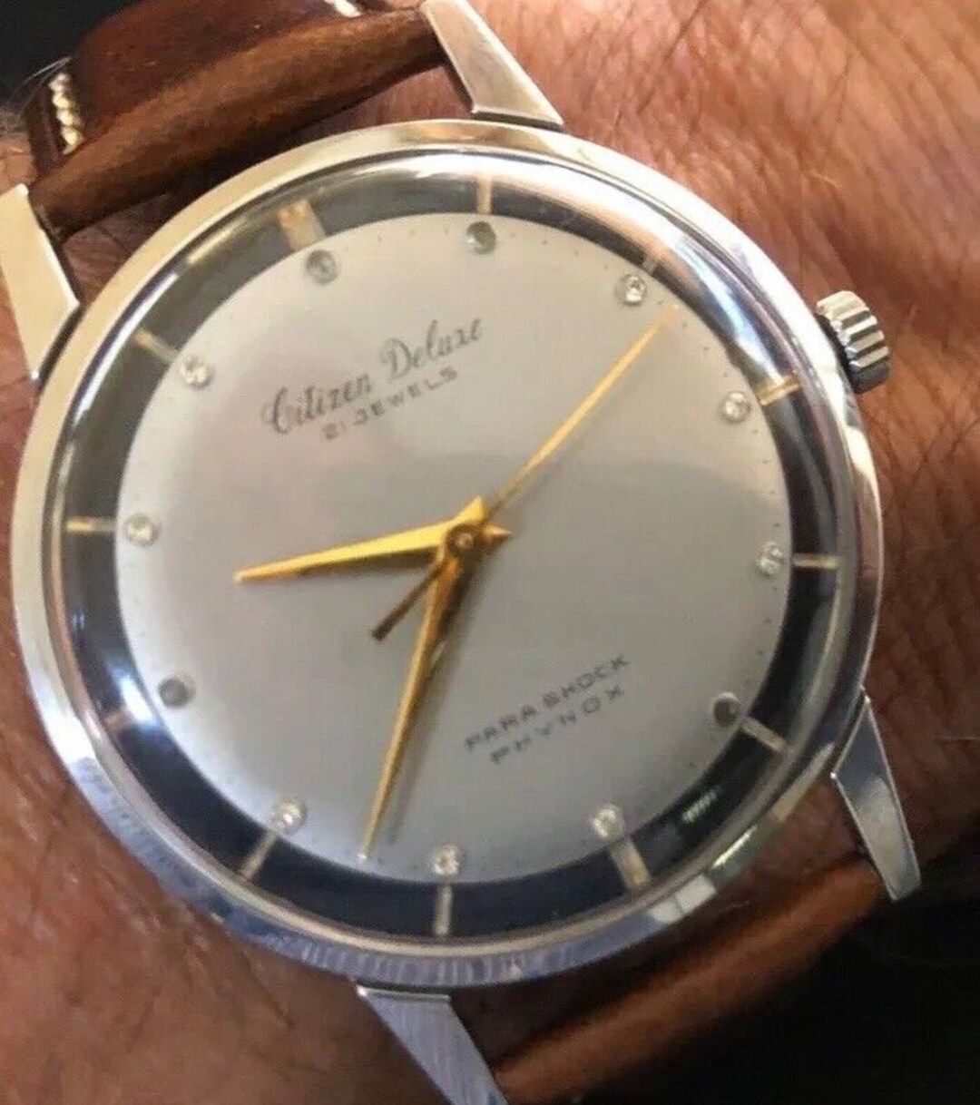 Citizen Deluxe Vintage 21 Jewels 14K Automatic Mens Watch