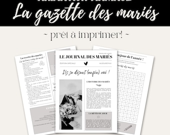 Wedding Journal, wedding gazette - ready to print (without personalization)