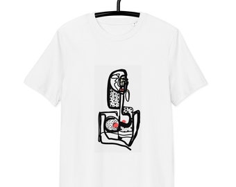 T-shirt unisexe en coton biologique. Il vous restera un opéra d'art avec une reine unique !