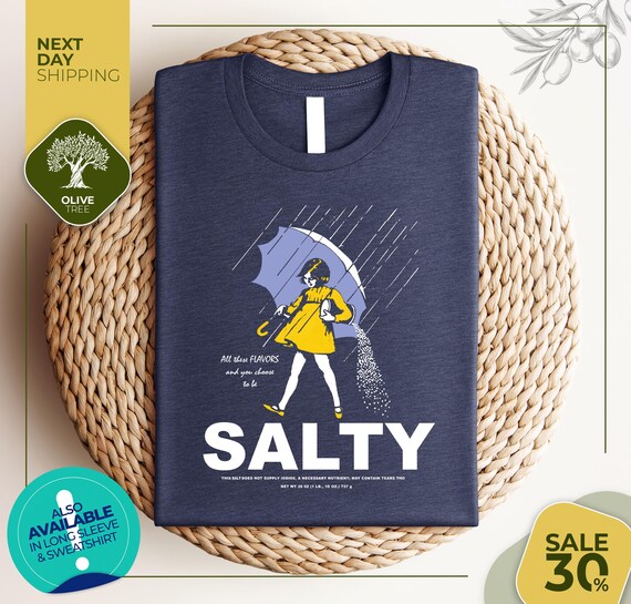 Salty Girl Tee | Women's Vintage Cotton Blend T-Shirt | Gift For Her | Trendy Casual Te | Vintage Style Tee | Women's Shirt | Funny Shirt